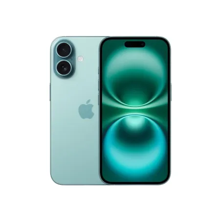 Apple | iPhone 16 | Teal | 6.1 " | Super Retina XDR display | 2556 x 1179 pixels | A18 | Internal RAM 8 GB | 128 GB | Dual SIM |