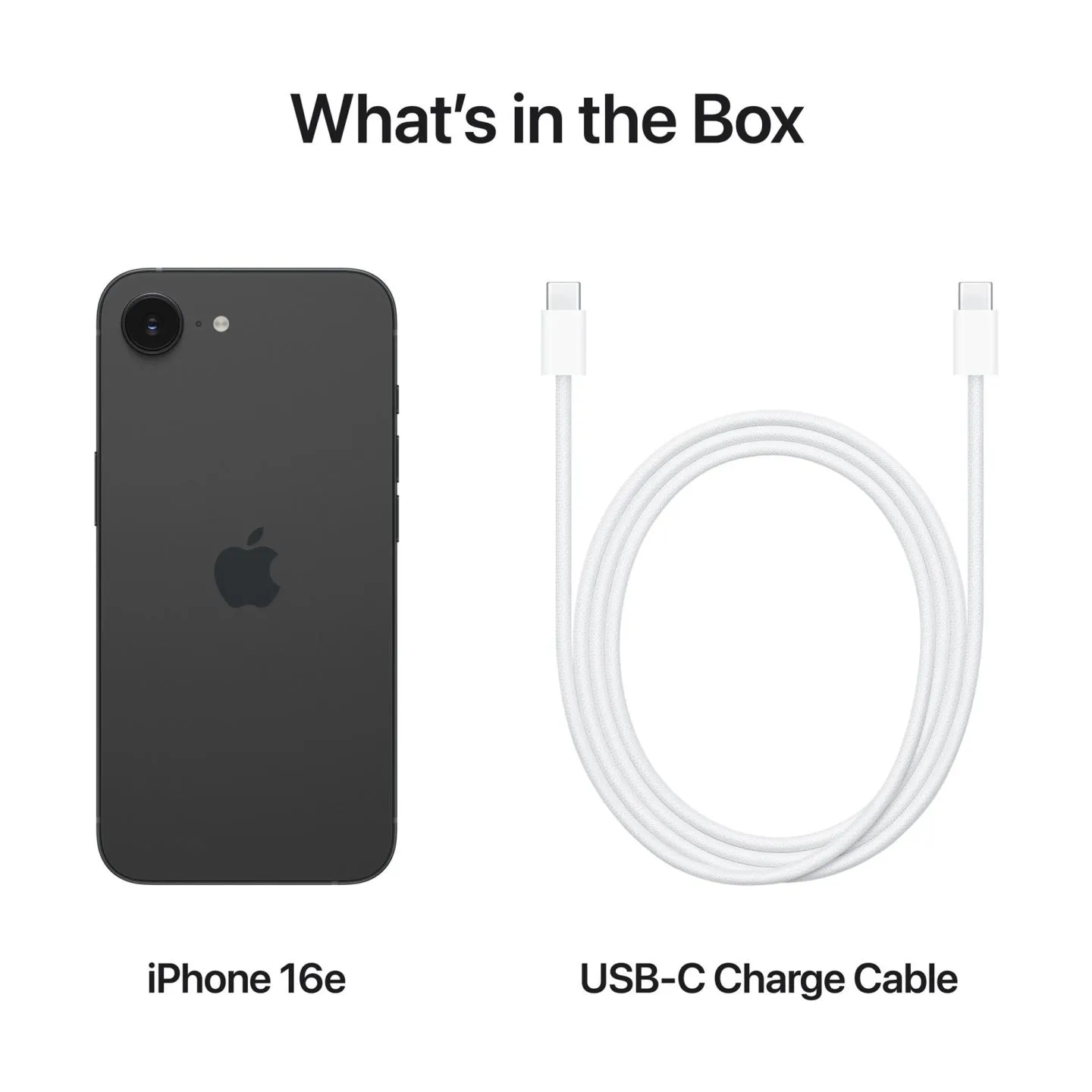 Apple | iPhone 16e | Black | 6 " | Super Retina XDR | 2532 x 1170 pixels | Apple A18 | Internal RAM 8 GB | 128 GB | Dual SIM | 4