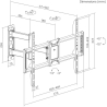 Gembird Full-motion TV wall mount37-90
