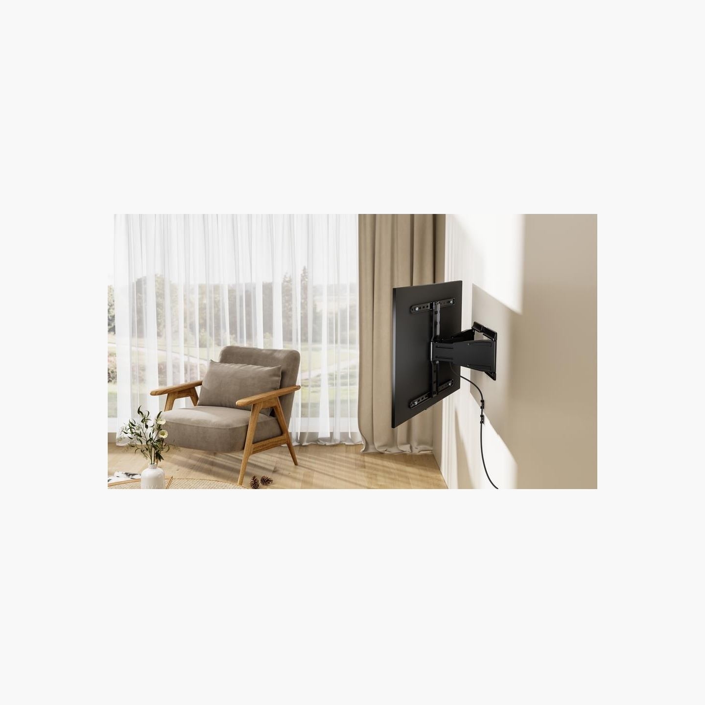 Gembird Full-motion TV wall mount 43-90