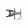Gembird | Full-motion wall mount | WM-80ST-01 | Tilt, swivel, rotate | 40-80 " | Maximum weight (capacity) 50 kg | Black