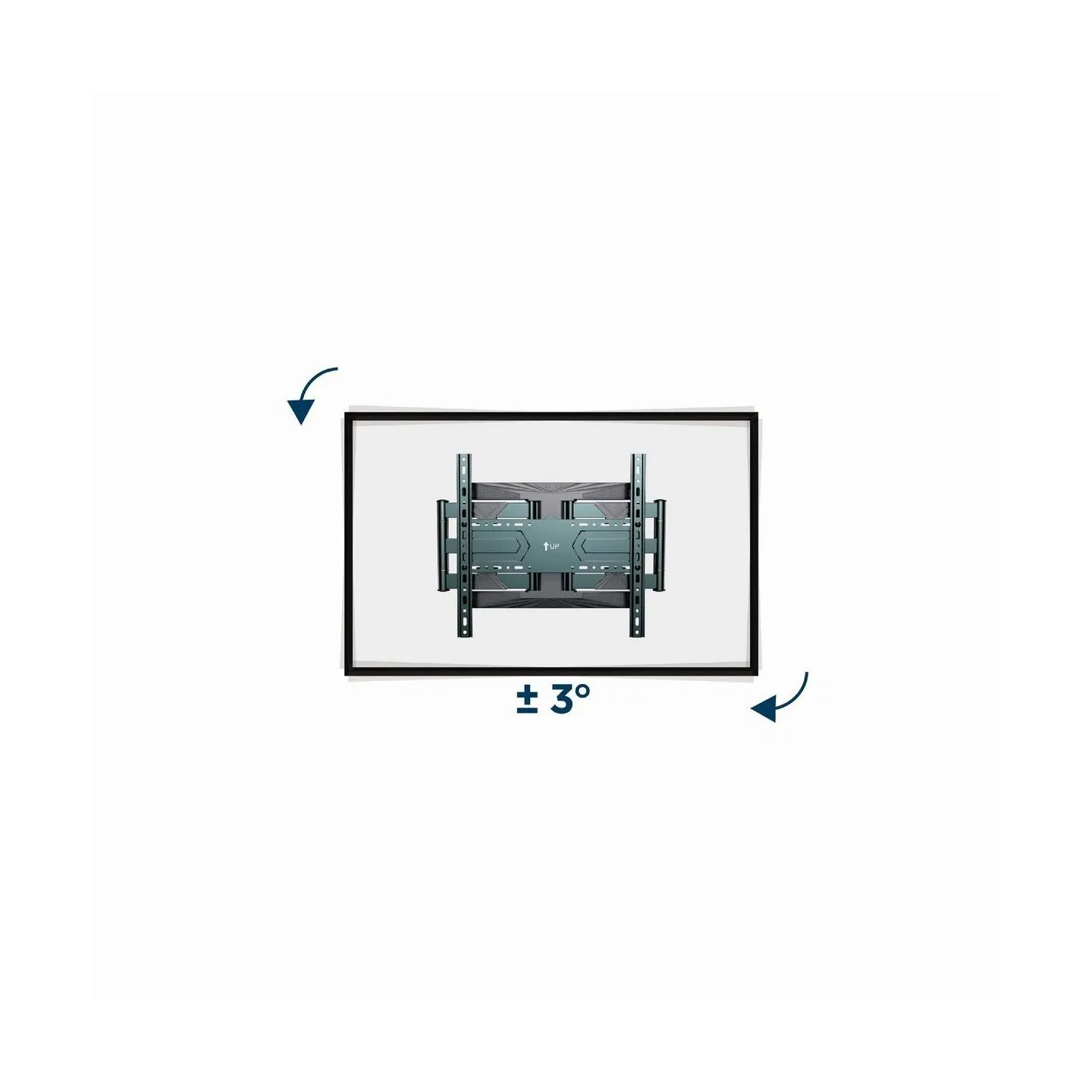 Gembird | Full-motion wall mount | WM-80ST-01 | Tilt, swivel, rotate | 40-80 " | Maximum weight (capacity) 50 kg | Black