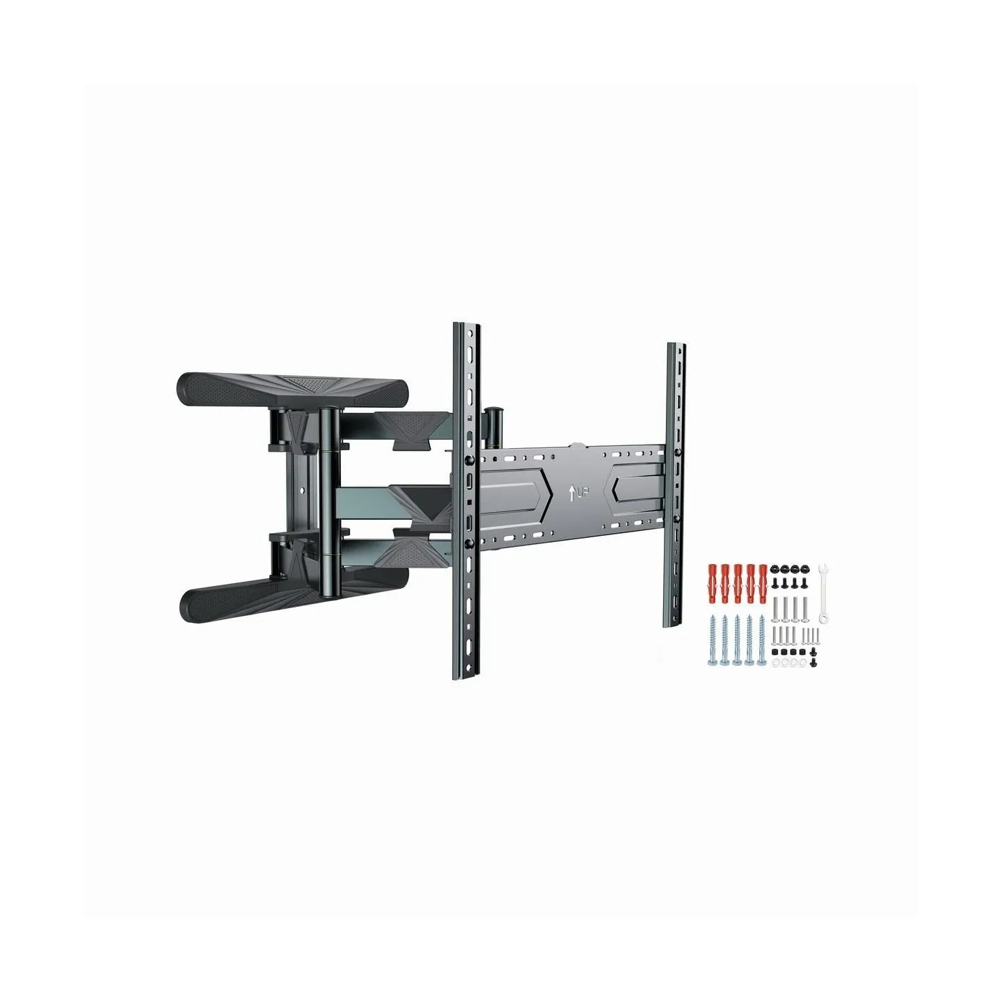 Gembird | Full-motion wall mount | WM-80ST-01 | Tilt, swivel, rotate | 40-80 " | Maximum weight (capacity) 50 kg | Black