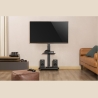Gembird TV floor stand with caster wheel