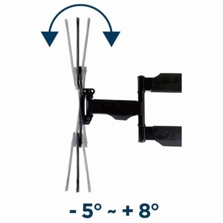 Gembird | Wall mount | WM-55ST-01 | Tilt, swivel, rotate | 32-55 " | Maximum weight (capacity) 32 kg | Black