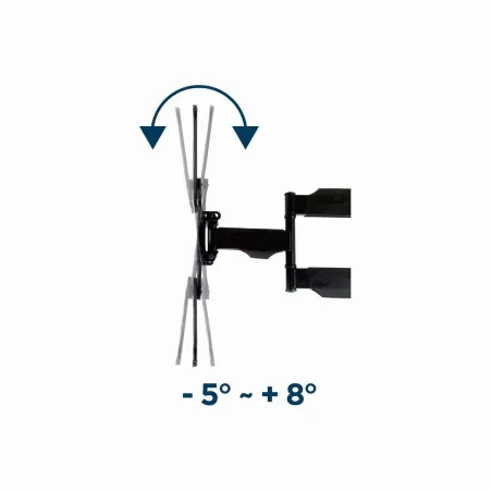 Gembird | Wall mount | WM-55ST-01 | Tilt, swivel, rotate | 32-55 " | Maximum weight (capacity) 32 kg | Black
