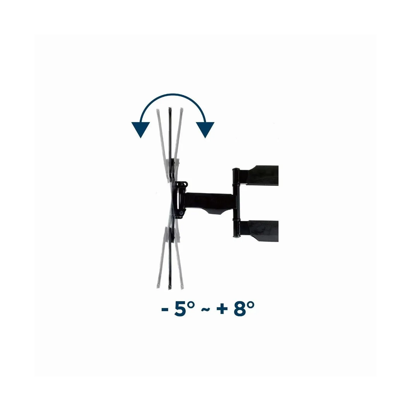 Gembird | Wall mount | WM-55ST-01 | Tilt, swivel, rotate | 32-55 " | Maximum weight (capacity) 32 kg | Black