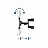Gembird | Wall mount | WM-55ST-01 | Tilt, swivel, rotate | 32-55 " | Maximum weight (capacity) 32 kg | Black