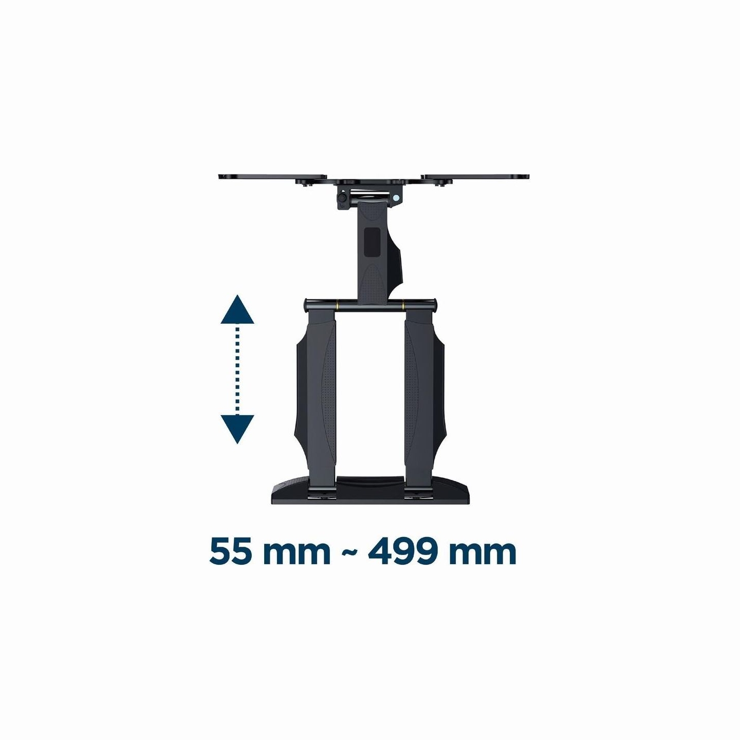 Gembird | Wall mount | WM-55ST-01 | Tilt, swivel, rotate | 32-55 " | Maximum weight (capacity) 32 kg | Black