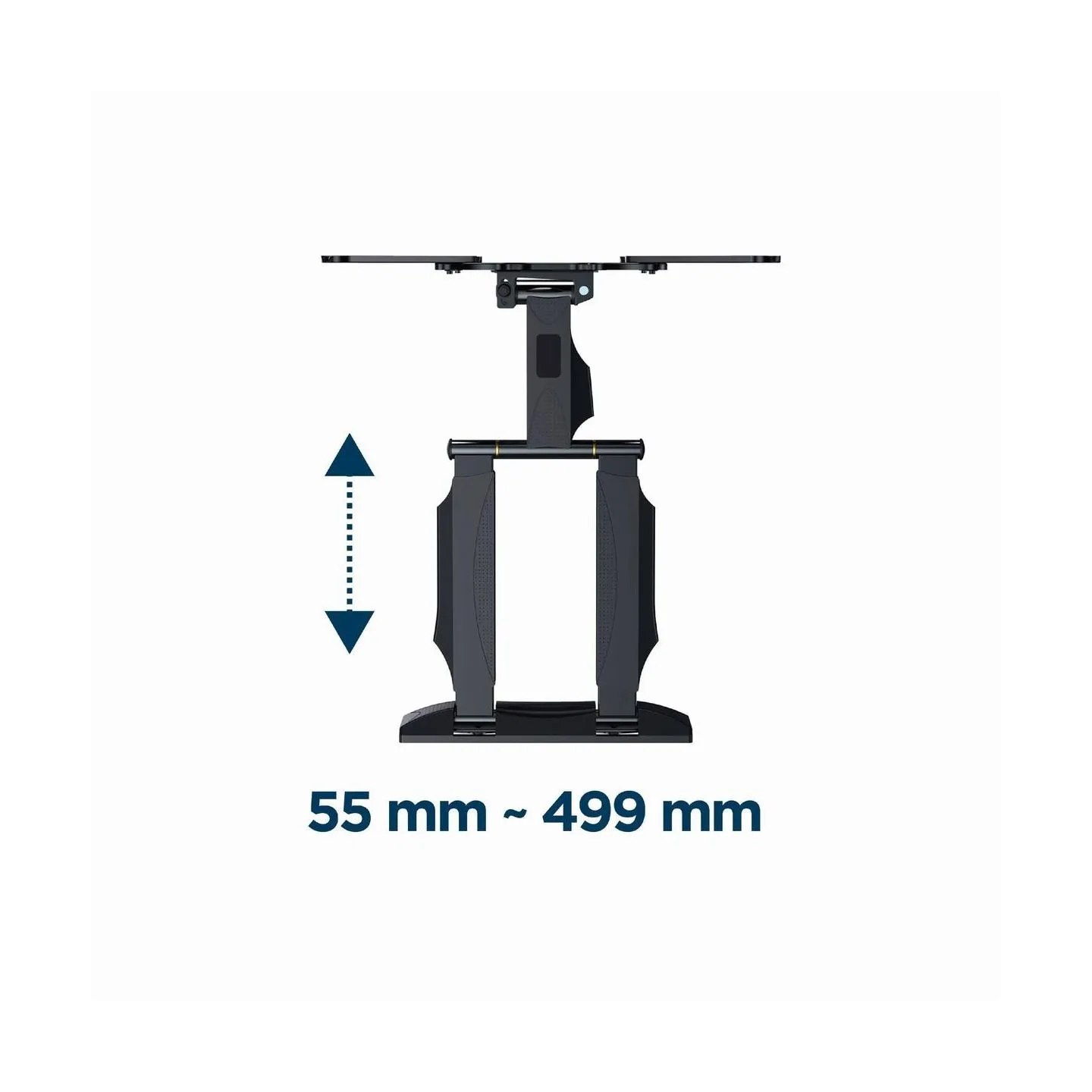 Gembird | Wall mount | WM-55ST-01 | Tilt, swivel, rotate | 32-55 " | Maximum weight (capacity) 32 kg | Black