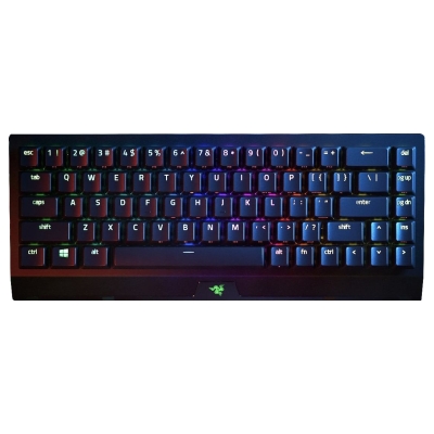 Razer  Razer BlackWidow V3 Mini HyperSpeed Gaming keyboard USB+RF Wireless+Bluetooth Yellow Switch, Black / RZ03-03890100-R3M1