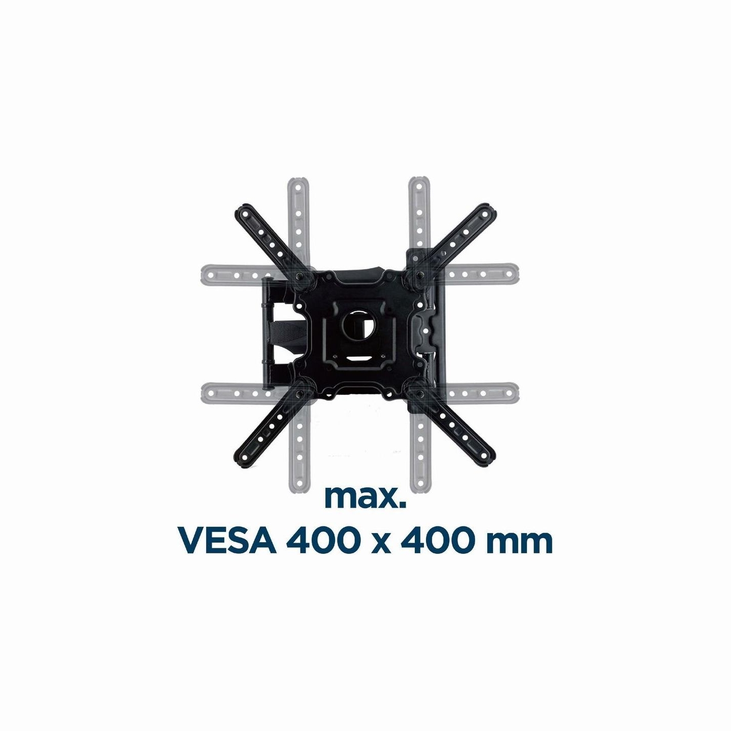Gembird | Wall mount | WM-55ST-01 | Tilt, swivel, rotate | 32-55 " | Maximum weight (capacity) 32 kg | Black