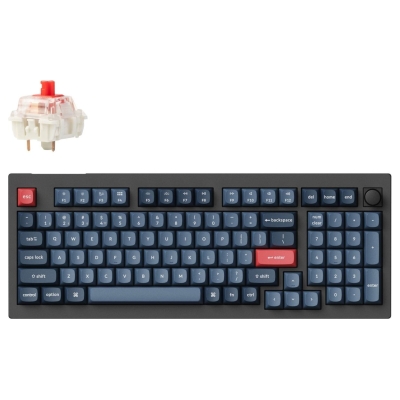 Keychron V5 Max RGB - US Layout - Hot-Swappable Gateron Jupiter Red Wireless Keyboard / V5M-D1