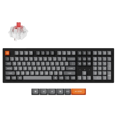 Keychron K10 Max RGB - US Layout - Hot-Swappable Super Red Wireless Keyboard / K10M-H1