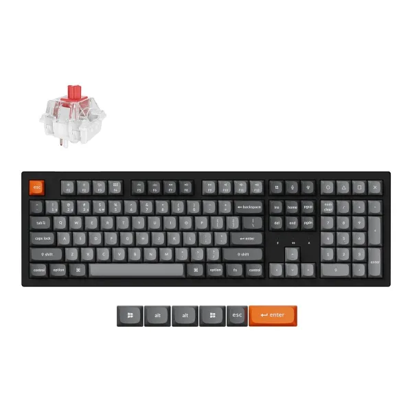 Keychron K10 Max RGB - US Layout - Hot-Swappable Super Red Wireless Keyboard / K10M-H1