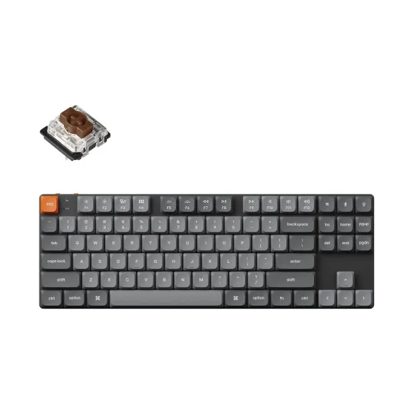 Keychron K1 Max RGB - US Layout - Hot-Swappable Low Profile Gateron Brown Wireless Keyboard / K1M-H3