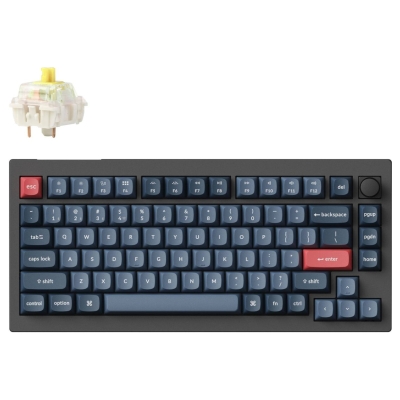 Keychron V1 Max RGB - US Layout - Hot-Swappable Gateron Jupiter Banana Wireless Keyboard / V1M-D4