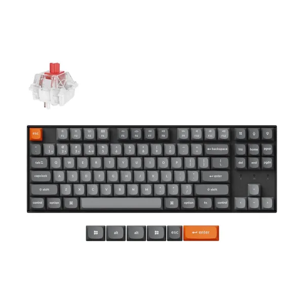 Keychron K8 Max RGB - US Layout - Hot-Swappable Super Red Wireless Keyboard / K8M-H1