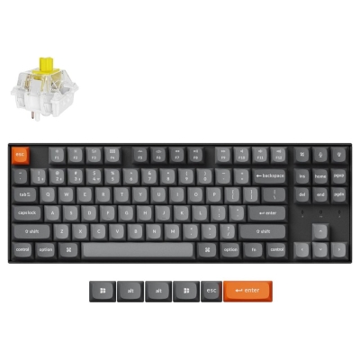 Keychron K8 Max RGB - US Layout - Hot-Swappable Super Banana Wireless Keyboard / K8M-H4
