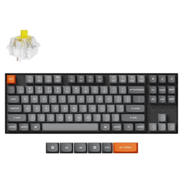 Keychron K8 Max RGB - US Layout - Hot-Swappable Super Banana Wireless Keyboard / K8M-H4