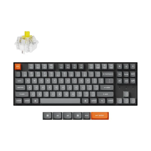 Keychron K8 Max RGB - US Layout - Hot-Swappable Super Banana Wireless Keyboard / K8M-H4