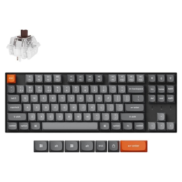 Keychron K8 Max - US Layout - Super Brown Tactile - Black Wireless Keyboard / K8M-H3