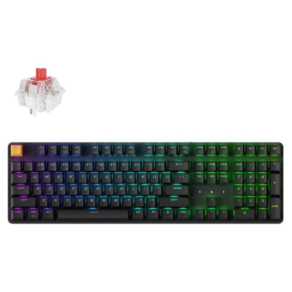 Keychron J5 - US Layout - Super Red Linear - Black Wireless Keyboard / KJ5-H1