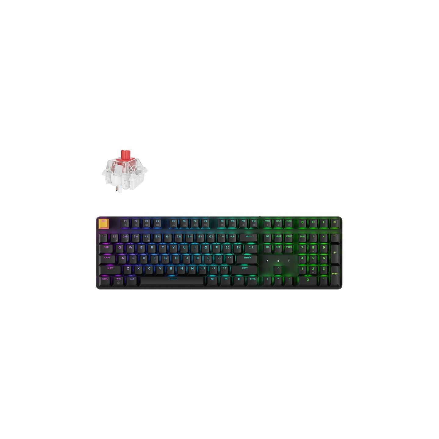 Keychron J5 - US Layout - Super Red Linear - Black Wireless Keyboard / KJ5-H1