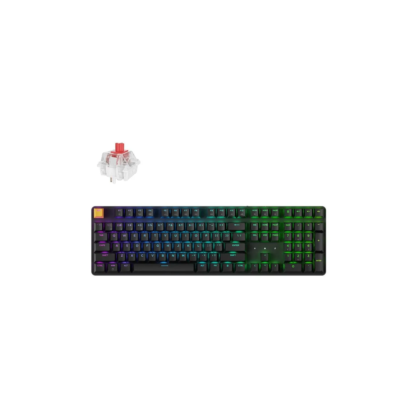 Keychron J5 - US Layout - Super Red Linear - Black Wireless Keyboard / KJ5-H1