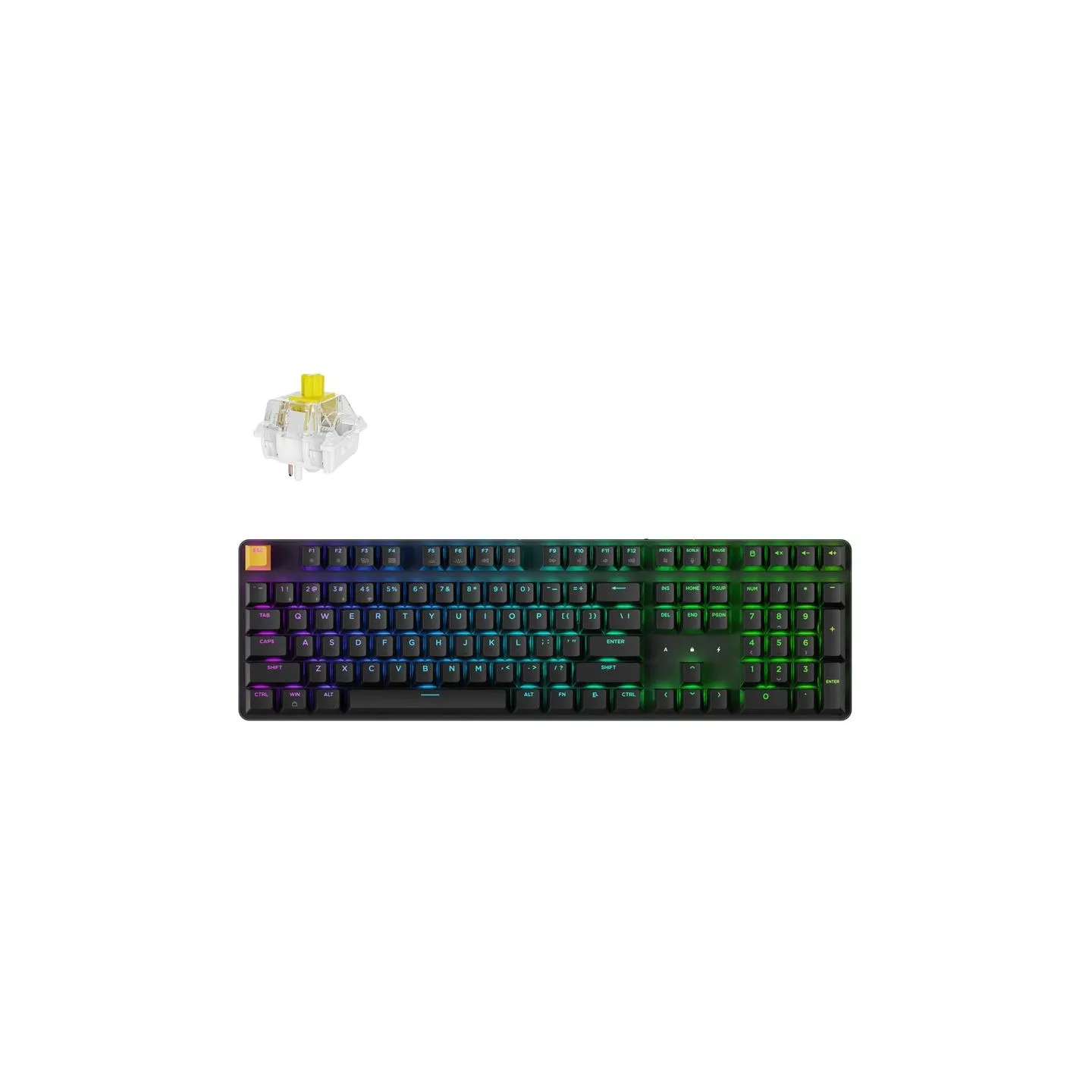 Keychron J5 - US Layout - Super Banana Tactile - Black Wireless Keyboard / KJ5-H4