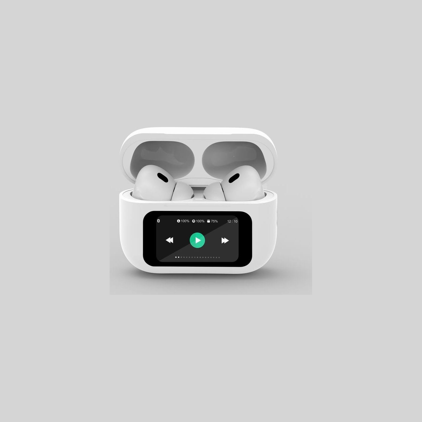 Gembird HEADSET BLUETOOTH/WHITE TWS-LCD-ANC-01-W GEMBIRD