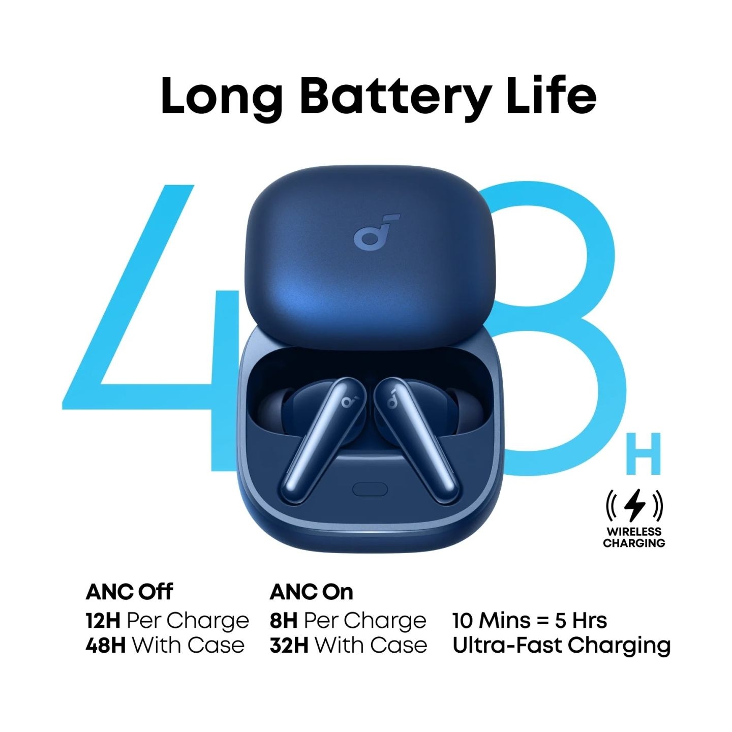Anker Soundcore Earbuds with Dolby Audio | Liberty 5 | Bluetooth | In-Ear | Microphone | Navy blue | Noise canceling | Wireless