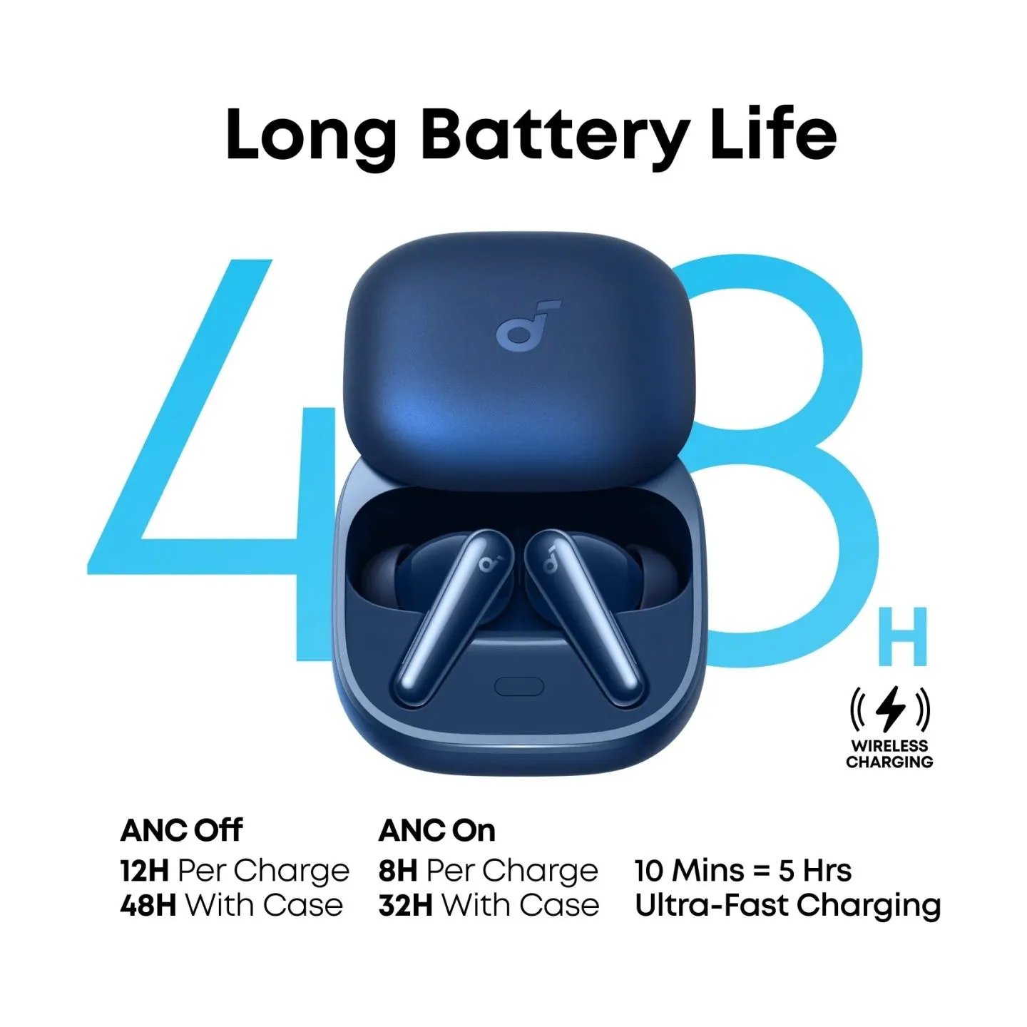 Anker Soundcore Earbuds with Dolby Audio | Liberty 5 | Bluetooth | In-Ear | Microphone | Navy blue | Noise canceling | Wireless