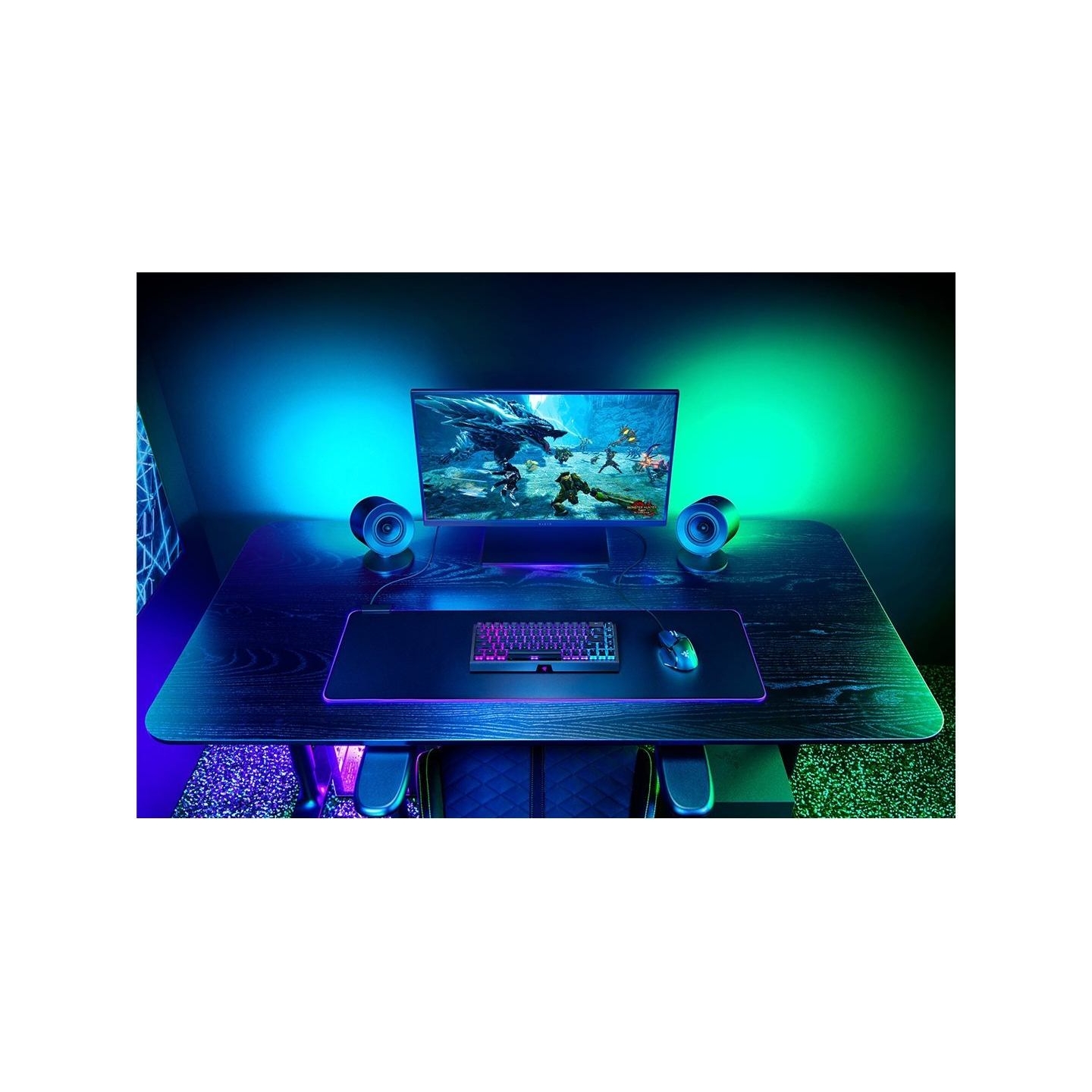 Razer | Gaming Speakers with wired subwoofer | Nommo V2 - 2.1 | Bluetooth | Black
