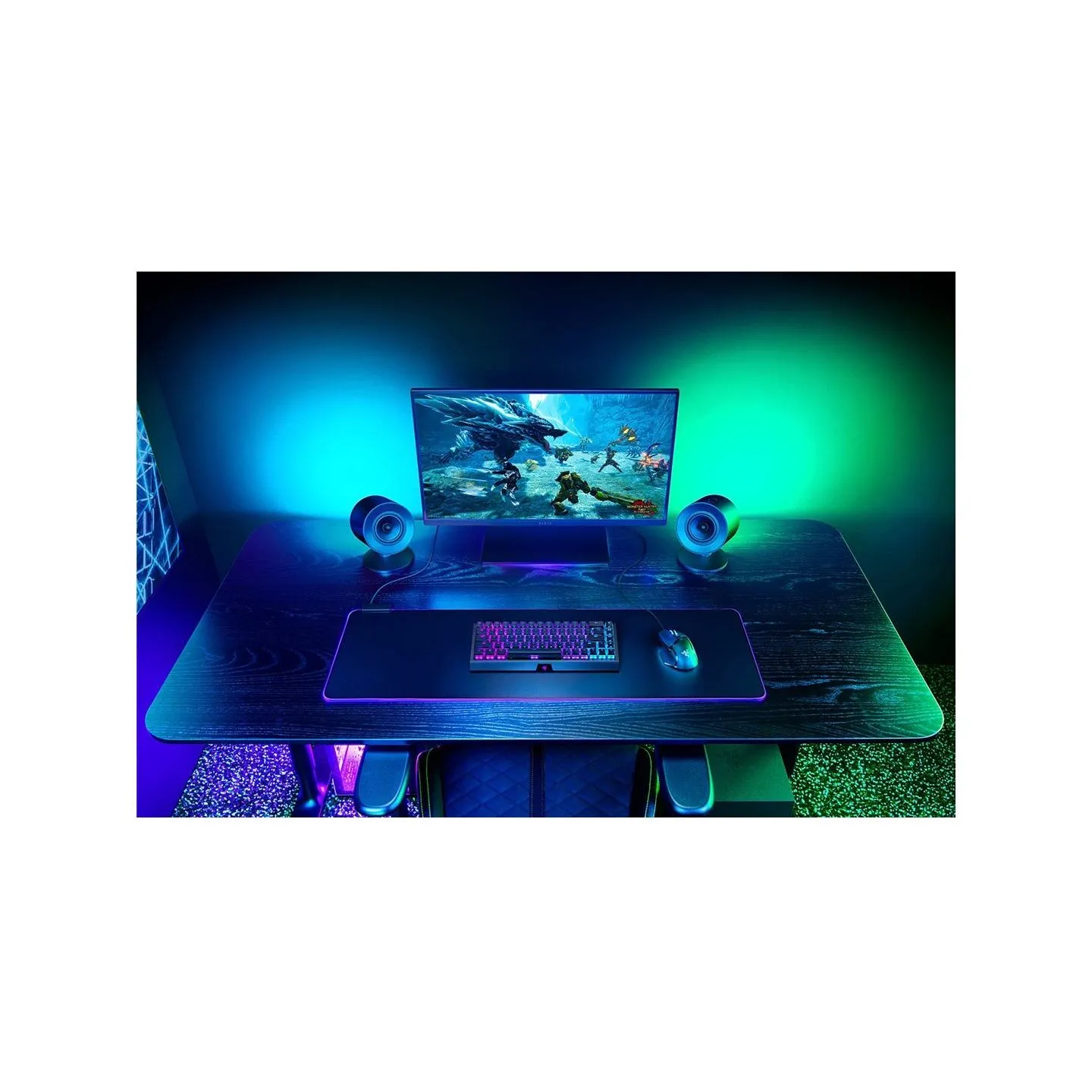 Razer | Gaming Speakers with wired subwoofer | Nommo V2 - 2.1 | Bluetooth | Black