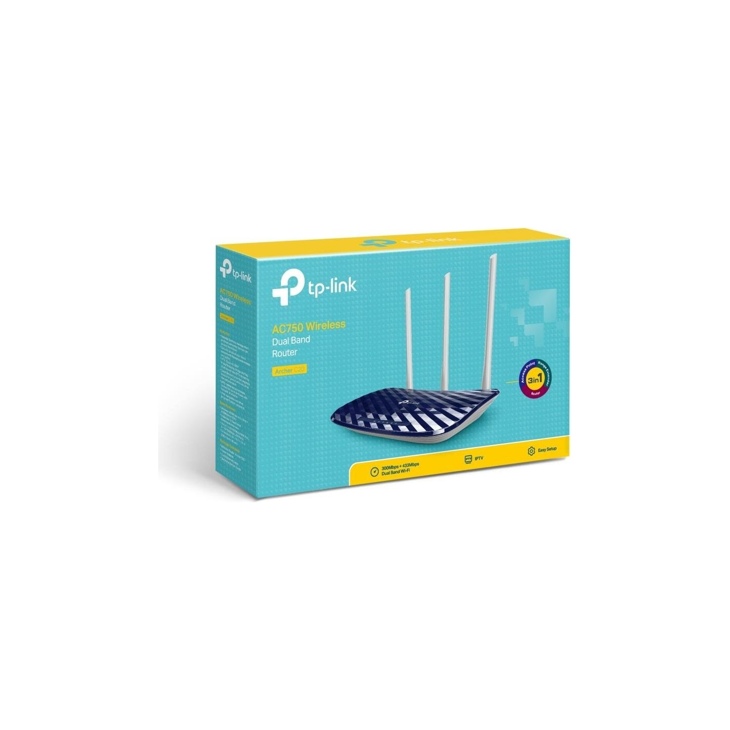 Tp-Link Wireless Router|TP-LINK|Wireless Router|733 Mbps|IEEE 802.11a|IEEE 802.11b|IEEE 802.11g|IEEE 802.11n|IEEE 802.11ac|1 WAN