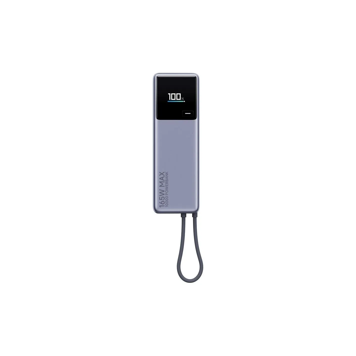 Xiaomi 165W Power Bank (Integrated Cable) | 10000 mAh | USB-C | Gray