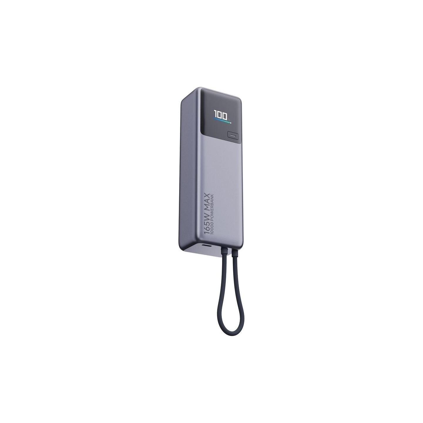 Xiaomi 165W Power Bank (Integrated Cable) | 10000 mAh | USB-C | Gray