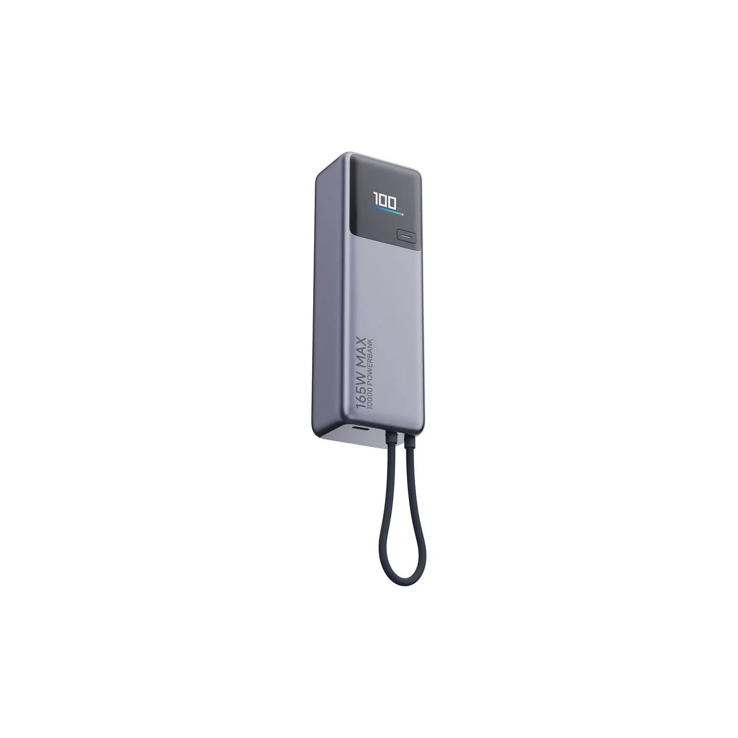 Xiaomi 165W Power Bank (Integrated Cable) | 10000 mAh | USB-C | Gray