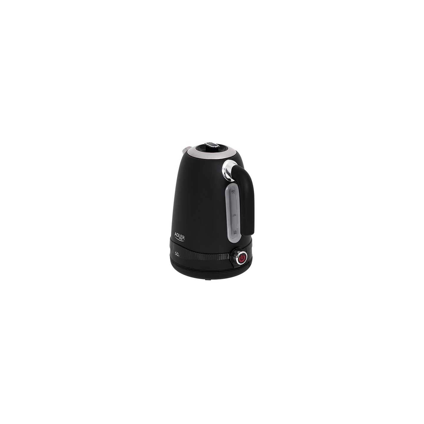 Adler | Kettle | AD 1295b | Electric | 2200 W | 1.7 L | Stainless steel | 360° rotational base | Black