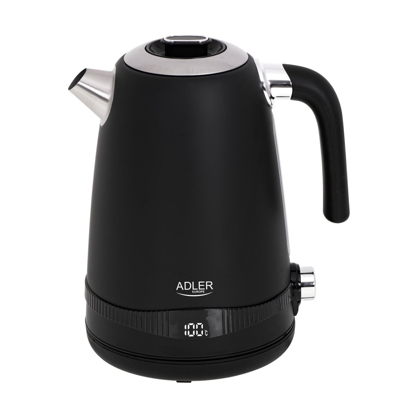 Adler | Kettle | AD 1295b | Electric | 2200 W | 1.7 L | Stainless steel | 360° rotational base | Black