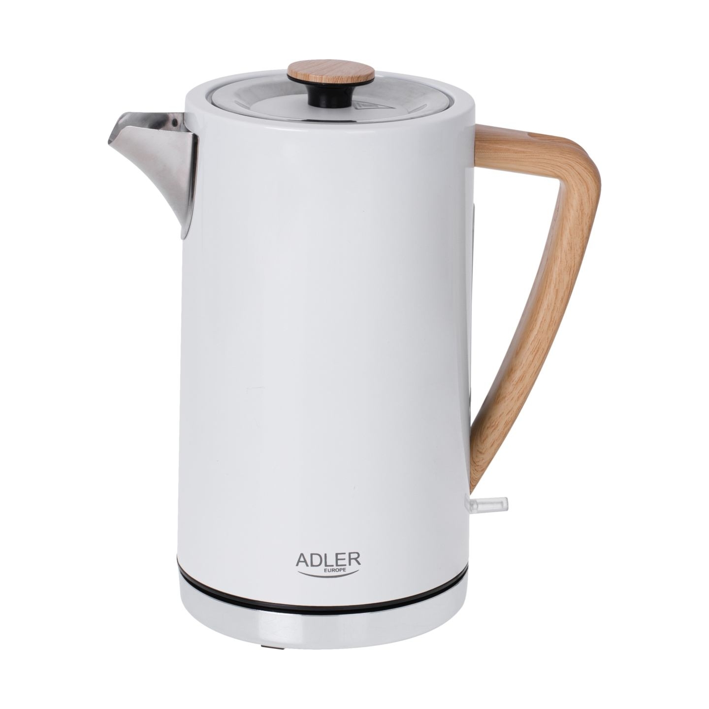 Adler | Kettle | AD 1347w | Electric | 2200 W | 1.5 L | Stainless steel | 360° rotational base | White