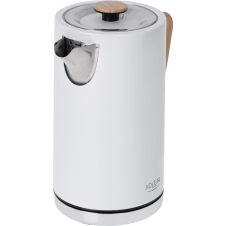 Adler | Kettle | AD 1347w | Electric | 2200 W | 1.5 L | Stainless steel | 360° rotational base | White