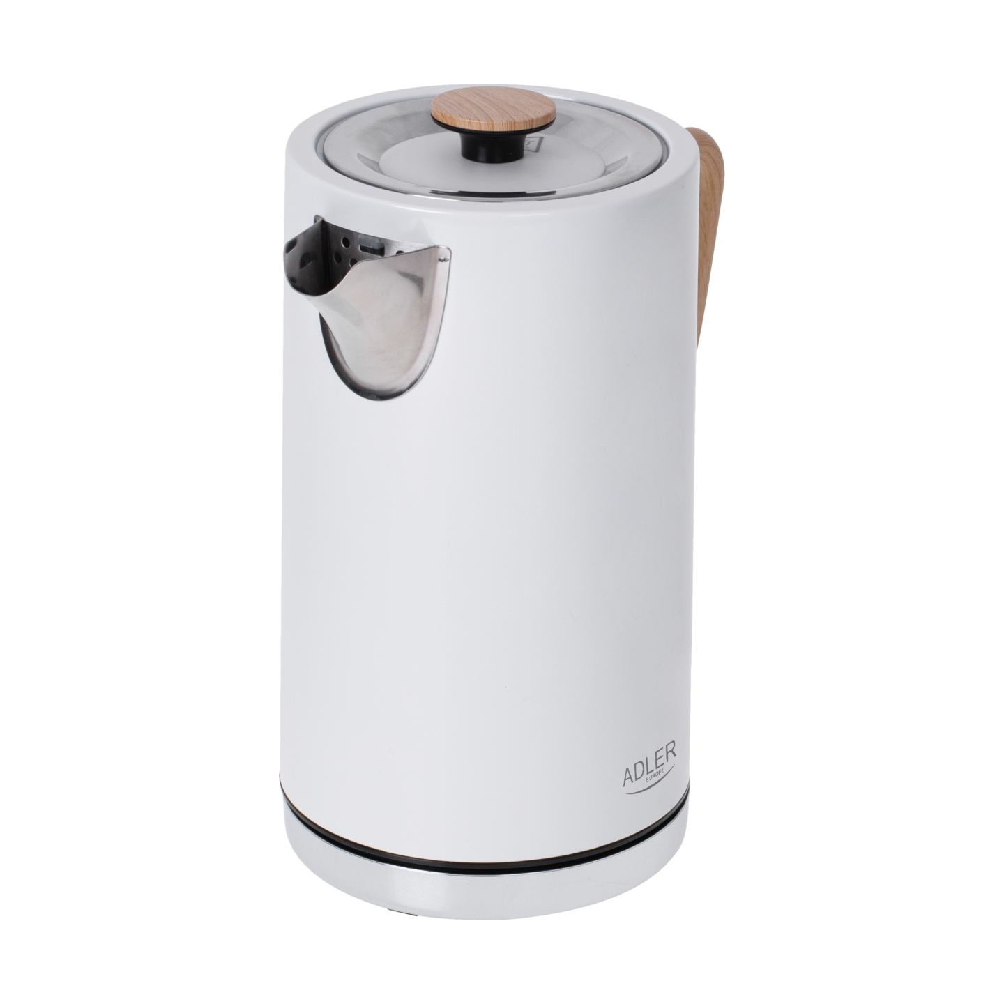 Adler | Kettle | AD 1347w | Electric | 2200 W | 1.5 L | Stainless steel | 360° rotational base | White