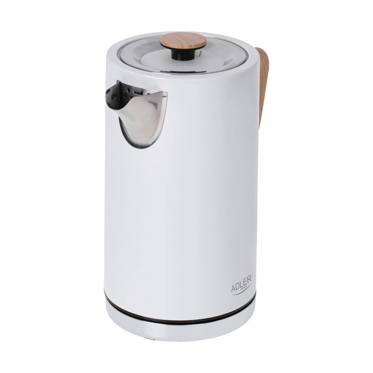 Adler | Kettle | AD 1347w | Electric | 2200 W | 1.5 L | Stainless steel | 360° rotational base | White