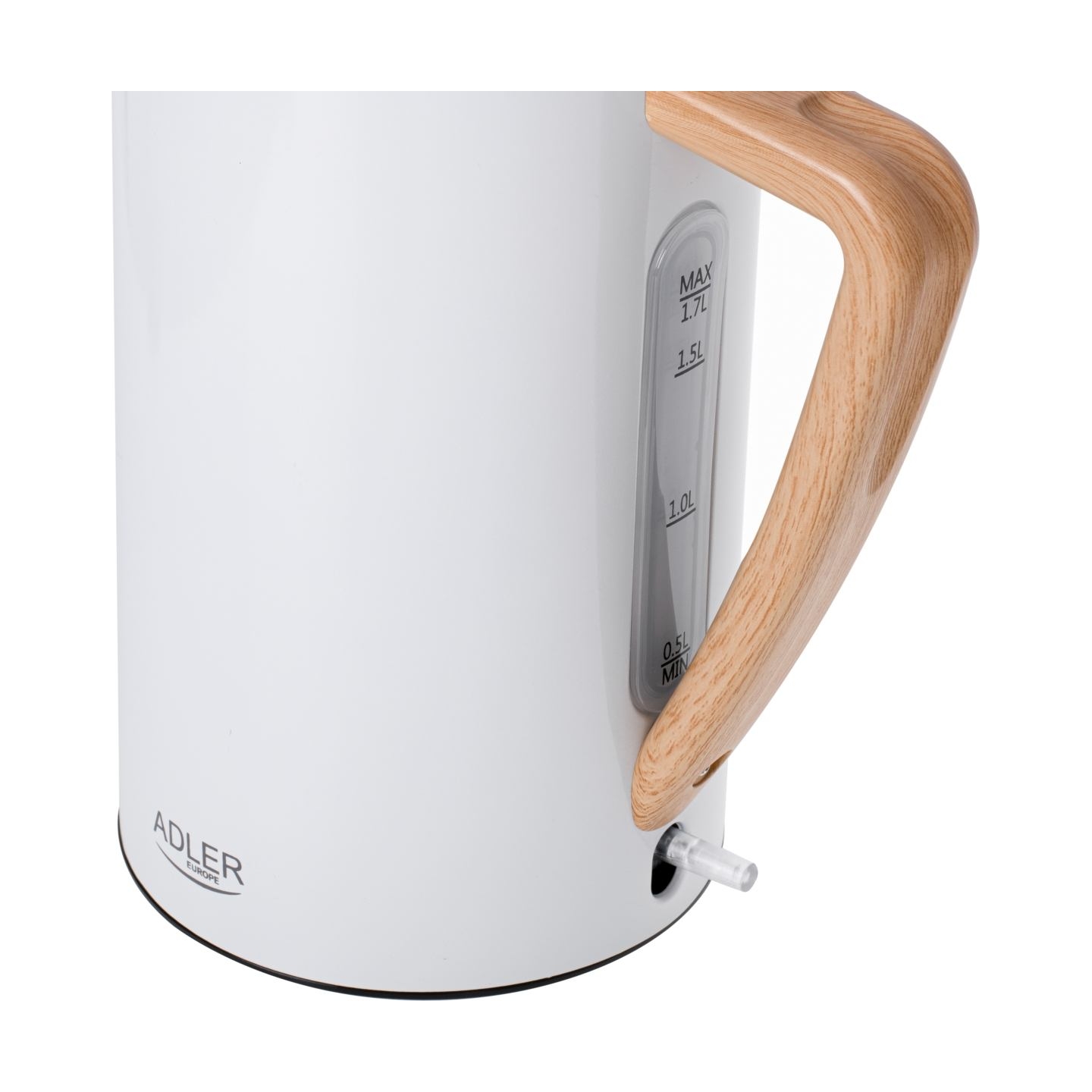 Adler | Kettle | AD 1347w | Electric | 2200 W | 1.5 L | Stainless steel | 360° rotational base | White