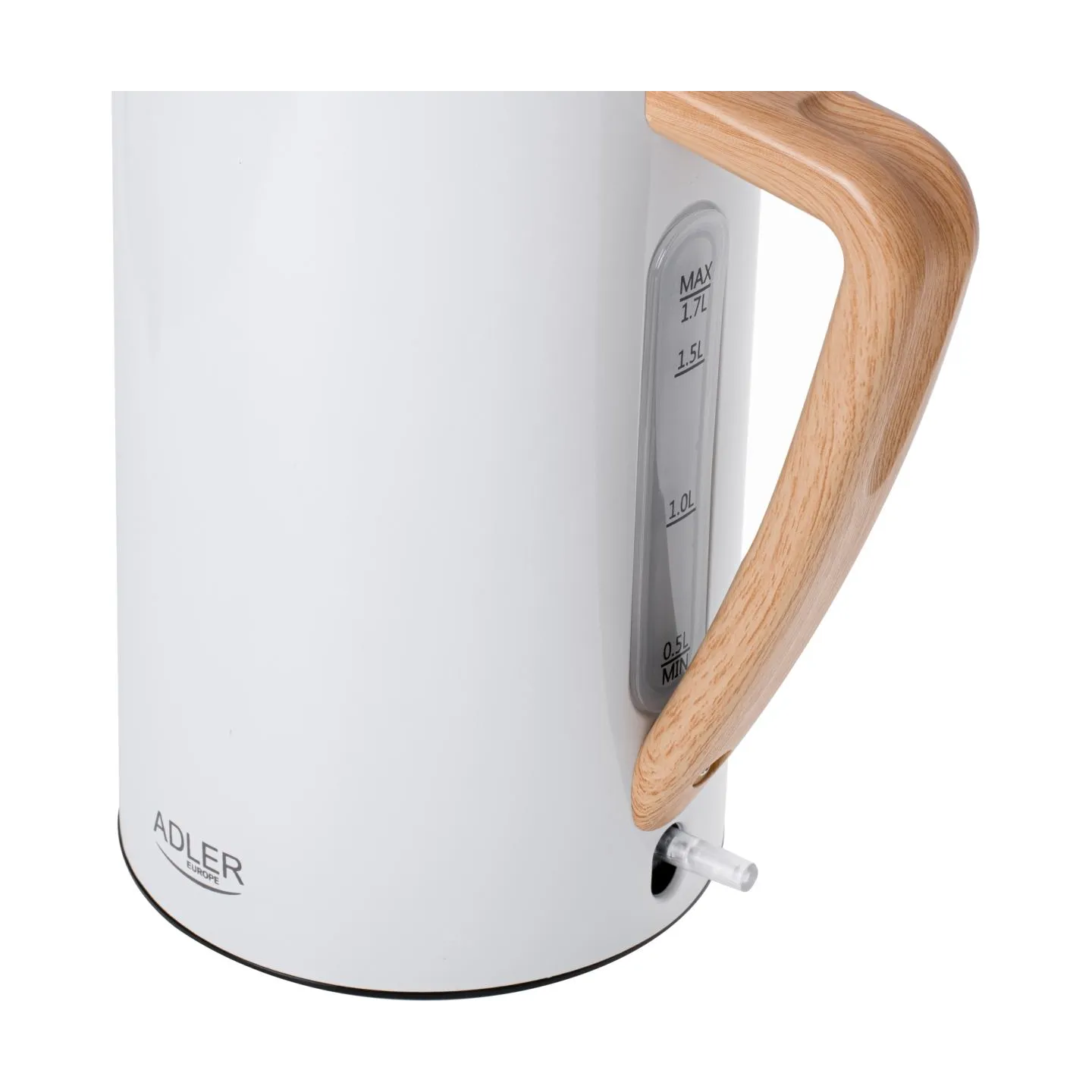 Adler | Kettle | AD 1347w | Electric | 2200 W | 1.5 L | Stainless steel | 360° rotational base | White