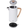 Adler | Kettle | AD 1347w | Electric | 2200 W | 1.5 L | Stainless steel | 360° rotational base | White
