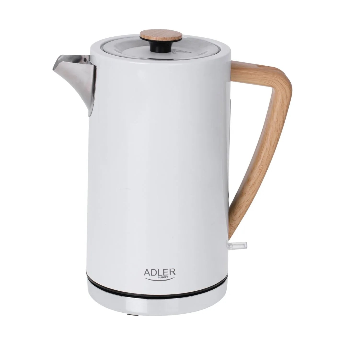 Adler | Kettle | AD 1347w | Electric | 2200 W | 1.5 L | Stainless steel | 360° rotational base | White