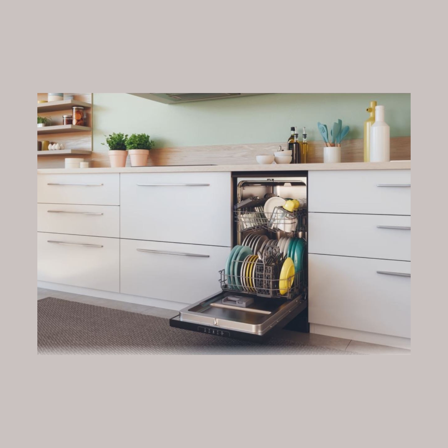 Candy Dishwasher | CDPH 2L1047B | Free standing | Width 45 cm | Number of place settings 10 | Number of programs 5 | Energy effi